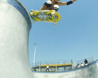 80s Skate Photo - Mike Smith Acid Drop Eighties Skateboarding Photograph 18 x 24 Inch Print - Grant Brittain Skate Photo Print