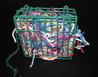 Here Birdie, Birdie! - Bird Nesting Materials Cage