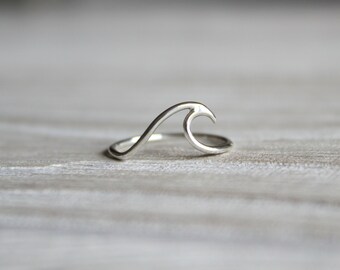 Wave Ring//Sterling Silver//Handcrafted