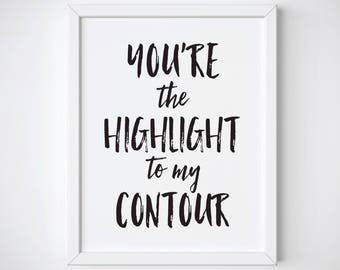 Makeup Print - Makeup Wall Art - Makeup Art - Fashion Print - beauty print - makeup decor - makeup quote - makeup - cosmetics print - quotes