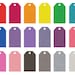 60% OFF SALE Digital Clipart Clip Art Tags Rainbow Tags Printable Tags Gift Tags Supplies Pink Purple Blue Green Yellow Orange png