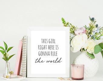 Feminist Quote Print | Wall Art for Women