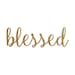 Iron-on Blessed Gold Glitter or Silver Glitter Decal // Fall // Thanksgiving