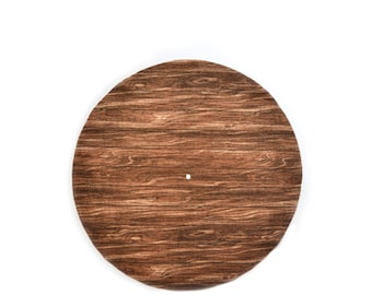 Wooden Slipmats 12" Turntable slipmat dj equipment turntable accessories wood grain handmade to order upcycled material OOAK