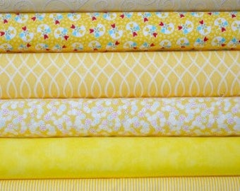 Yellow fat quarter bundle