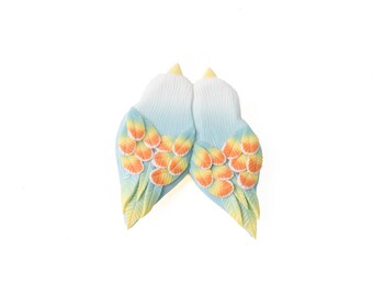 Two birds brooch pin Pair of bird lovers pin Small handmade Bird Brooch Love pin Woman Birdy Brooch Spring bird pin Pin-up jewelry Pin up