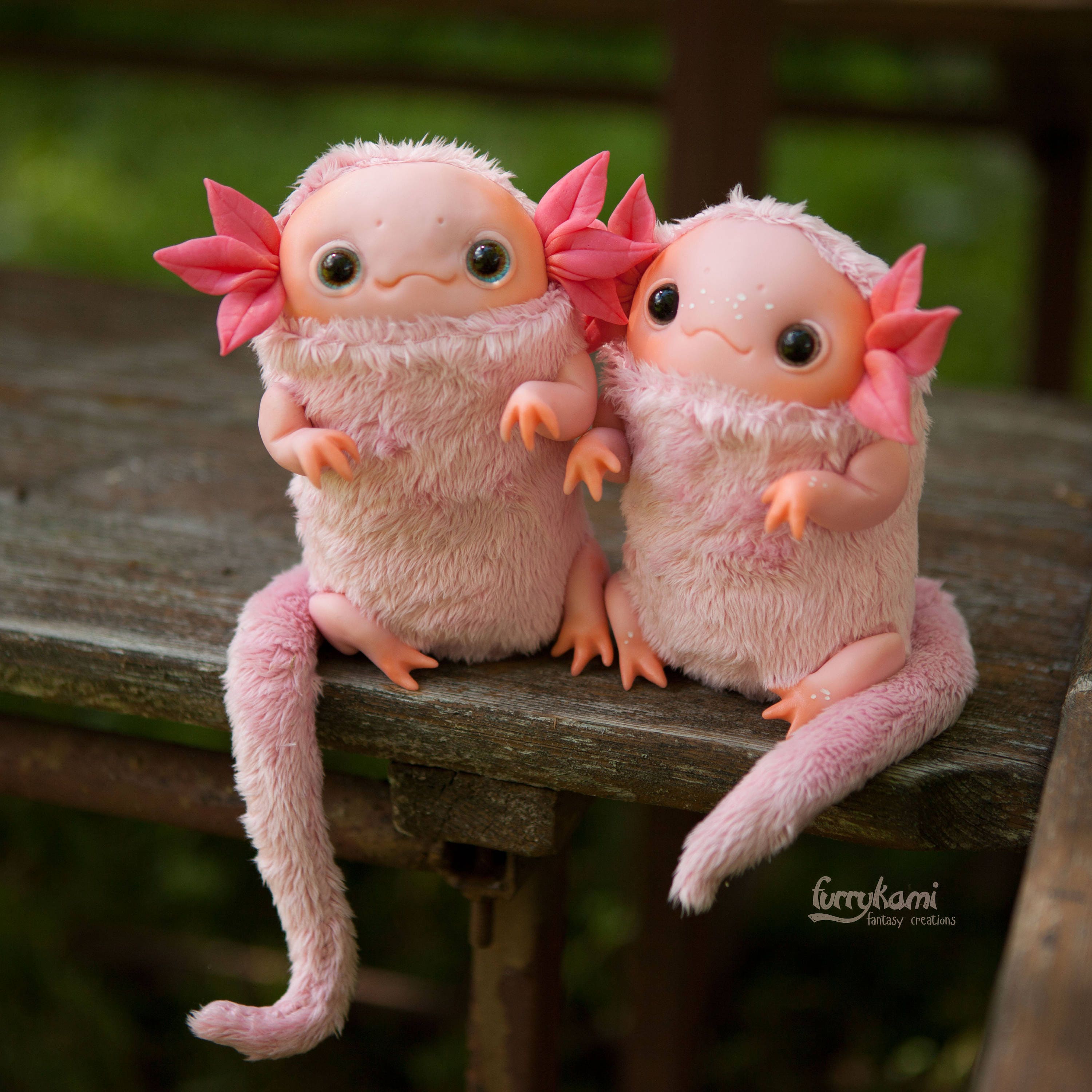 green axolotl plush