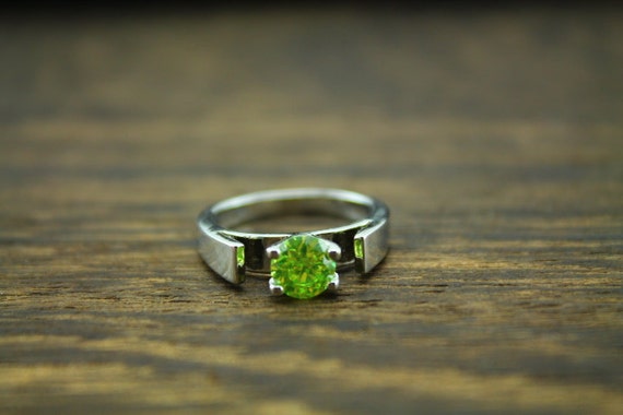 Once Upon A Time inspired Snow white wedding ring baby green