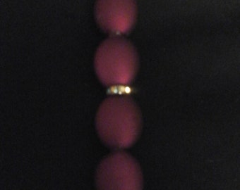 Glam Hat Pen - Pearlized White Top and Maroon