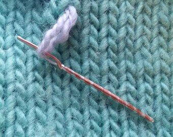 Copper/Sterling Flame Eyed Yarn Sewing Needle