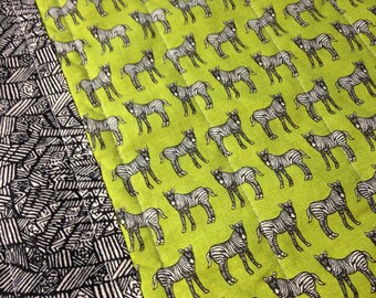 Quilted Placemats, Fabric Placemats, Zebras, Zebra Decor, Animal Decor, Zebra Placemats, Modern Placemats, Animal Placemats