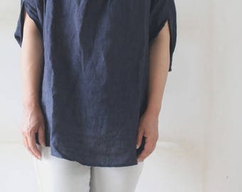 linen dolman blouse MADE IN JAPAN