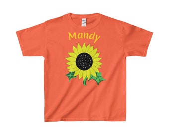 Les enfants ensoleillé TShirt tournesol