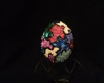 Beaded Egg with original puzzle design