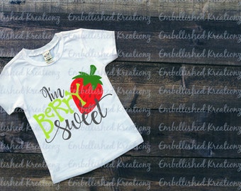I'm Berry Sweet Vinyl Decal/Tumbler/Baby Onesie/BodysuitT-Shirt/HTV/Strawberry/HTV DIY