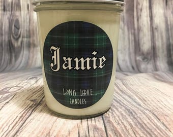 8 oz 100% Soy Jamie Fraser Inspired Scented Candle