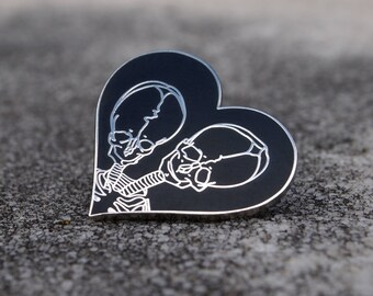 Together Forever Enamel Pin - Silver