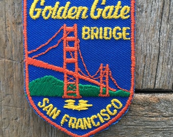 Golden Gate Bridge San Francisco Vintage Travel Patch