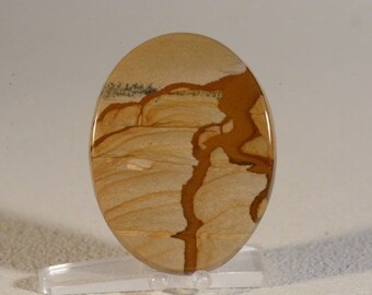 Cripple Creek Jasper Cabochon. Handcrafted USA. Natural Gemstone.
