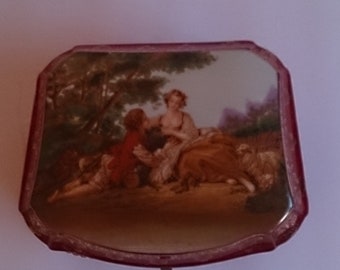 Vintage Porcelain Trinket Box