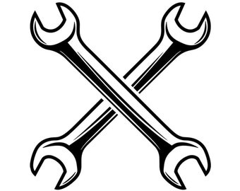 Mechanic Logo #74 Wrench Tool Engine Auto Car Part Biker Motorcycle Repair Service Shop Garage .SVG .EPS .PNG Vector Cut Cricut Cutting File