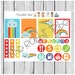 Weekly sticker set - rainbows - planner stickers
