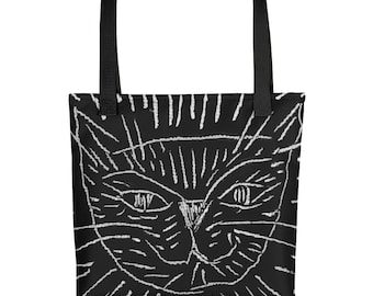 Black & White Sgraffito Tote bag