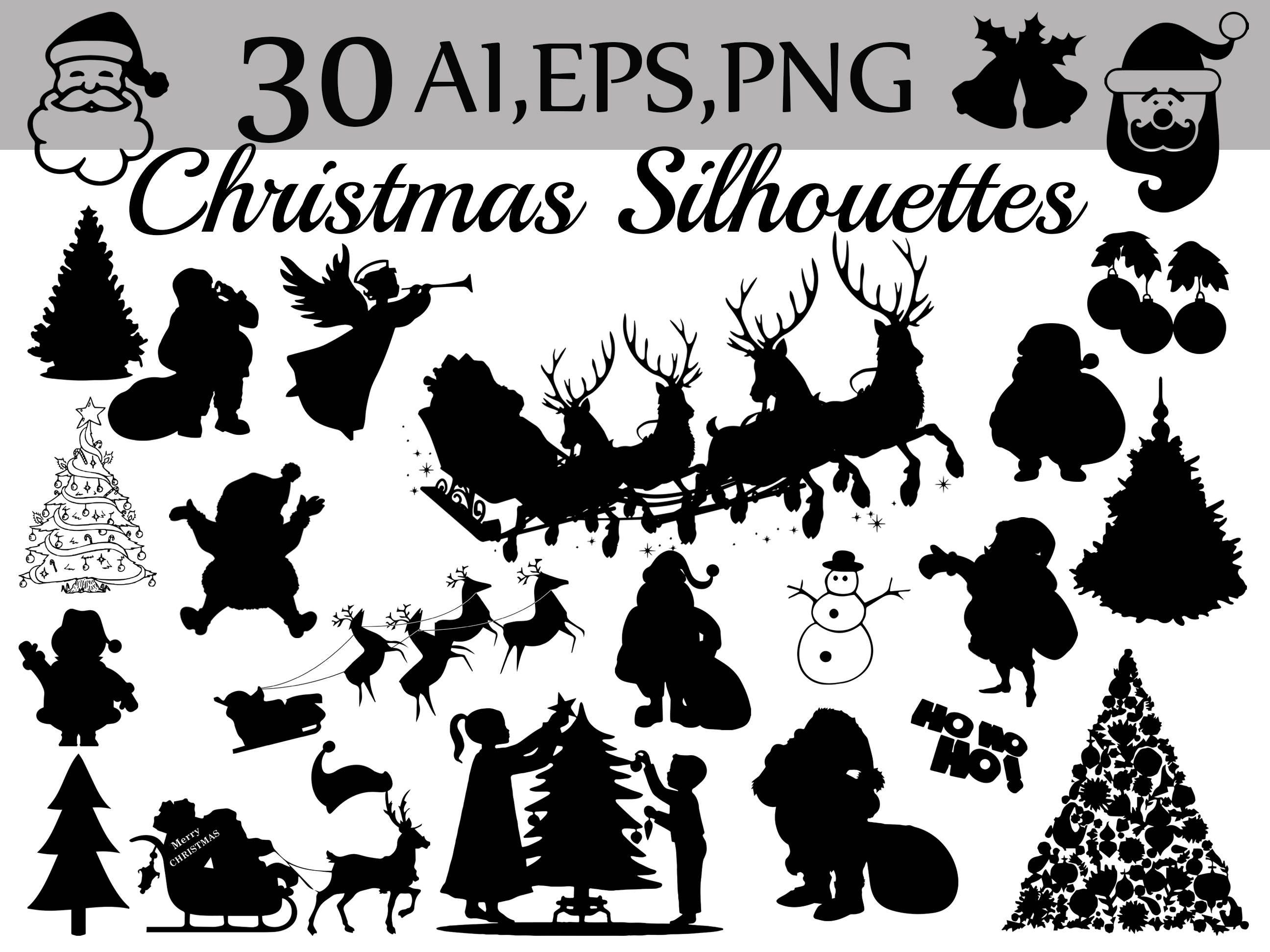 Download Christmas Silhouettes Clipart: CHRISTMAS CLIPART