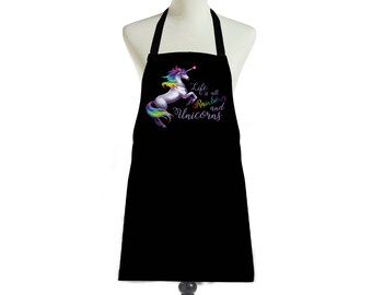 Rainbows and Unicorns Apron