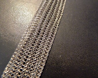 Metal Ribbon braided width 1.8 cm x 1 m