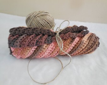 crochet wash cloths, crochet dishcloths, brown dishcloths, brown washcloths, cotton washcloths, cotton dishcloths