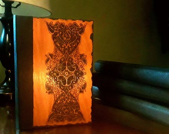 Blank Lined Journal, Lace pattern