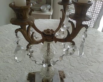 Vintage Ornate Gilt Candle Holder
