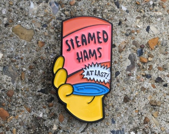 Steamed Hams! | Simpsons Soft Enamel Lapel Pin | Lapel Pins | Enamel Pins | The Simpsons | Principal Skinner