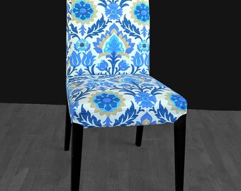 Blue Flower IKEA HENRIKSDAL Chair Cover