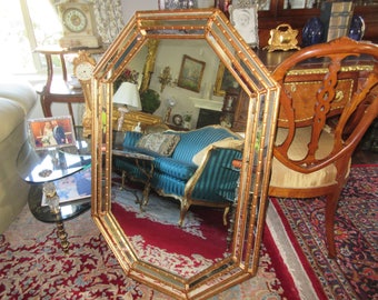 GOLD LEAF WALL Mirror