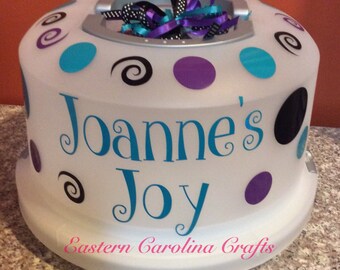 Personalized 2 in 1 Cake & Cupcake Carrier - Cake Saver