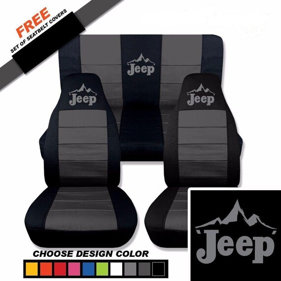 Jeep Mountain Terrain Car Seat Covers....Choose your Colour