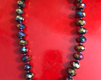 Iridescent Beaded Necklace