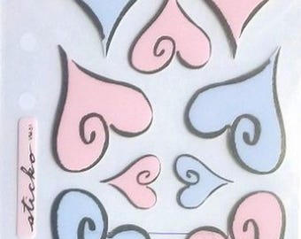 Stickers Sticko EK Success 17 x 10 cm creative cardmaking scrapbooking vellum hearts