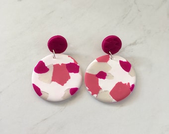 Circle drop earrings - 'Sally'