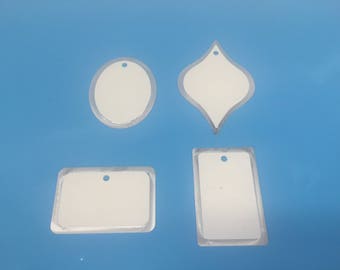 Aluminum Ornament, multiple shapes, ready to paint, great as a gift!!