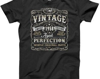 60th Birthday Gift Shirt | Vintage 1958 | Funny | 60 Years Old | Born in 1958 | Gift For Him | Christmas or Birthday Gift | 60th
