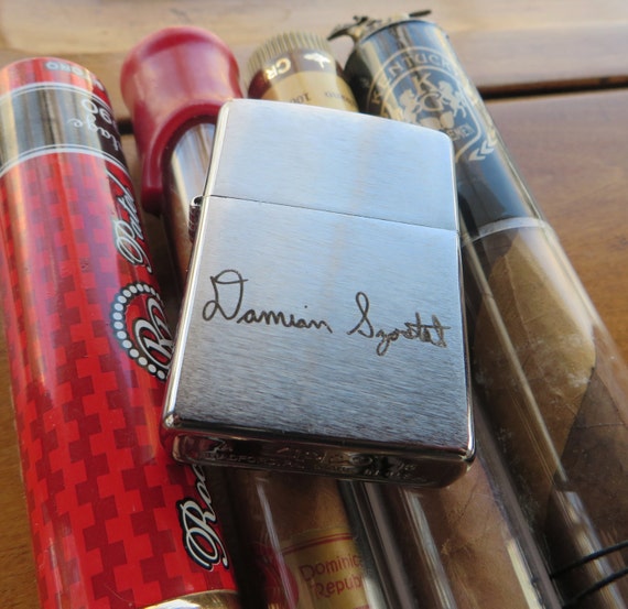 Signature Chrome Zippo Your Handwriting Laser Engraved