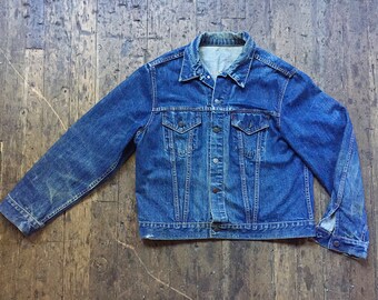 1960s Levis Big E Type III Dark denim trucker jacket