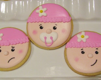 Baby face cookies | Etsy