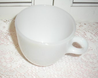 Vintage Fire King Milk White Glass Coffee Cup