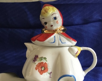 Vintage Little Red Riding Hood Teapot