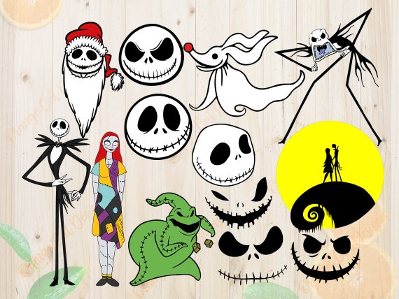 Download The Nightmare Before Christmas Svg Jack skellington Cutfiles: