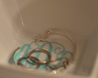 Monogrammed Jewelry Holder / Desk Organizer